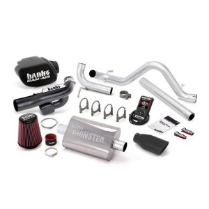 Jeep Wrangler Performance Exhaust - Banks Power - Stinger Black Tip - Black - `12-`14